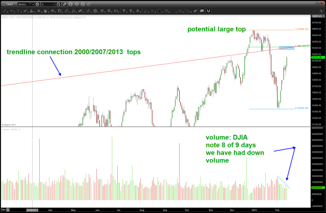 Feb 15 2014 DJIA